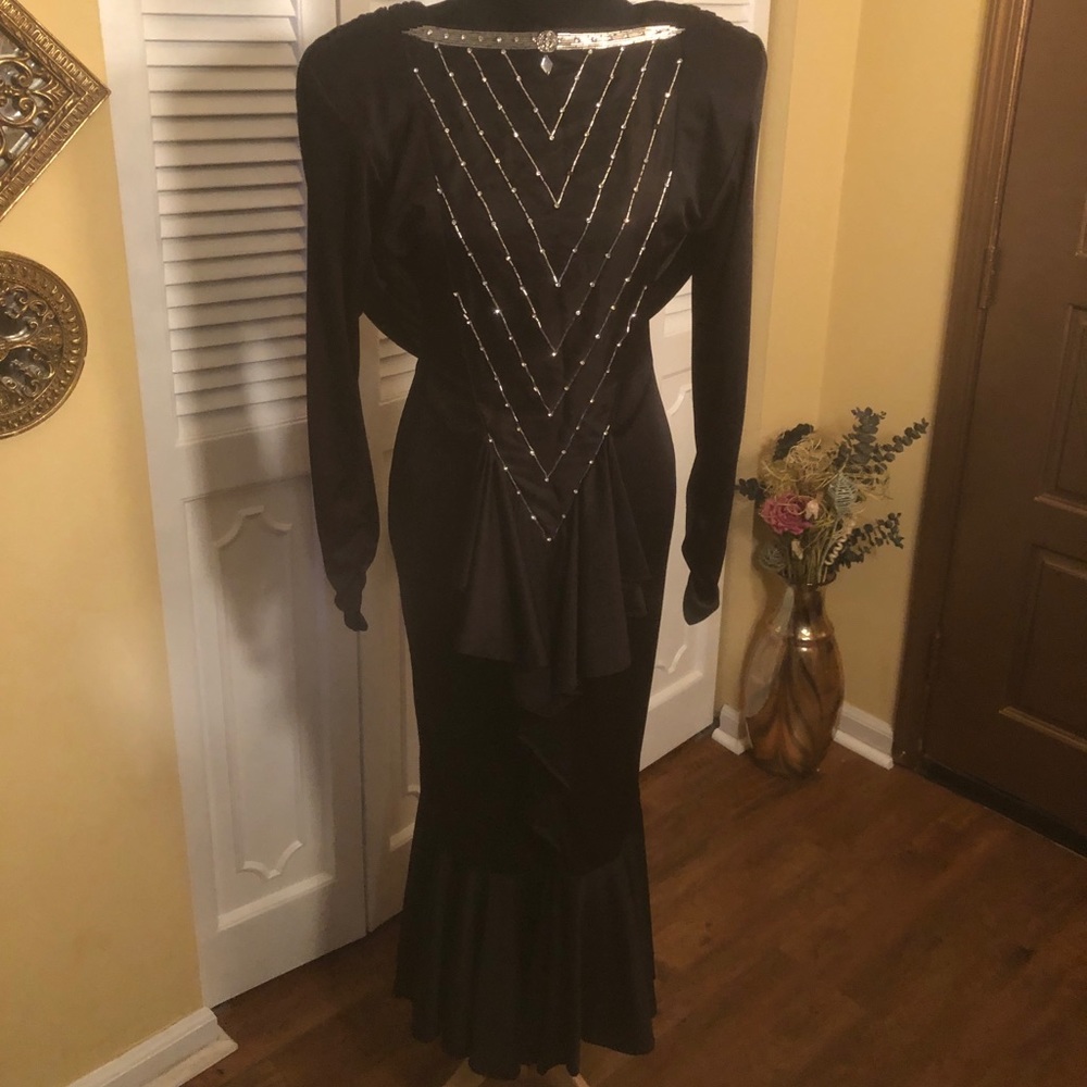 Climax Karen Okada Vintage Black Formal Dress - 10